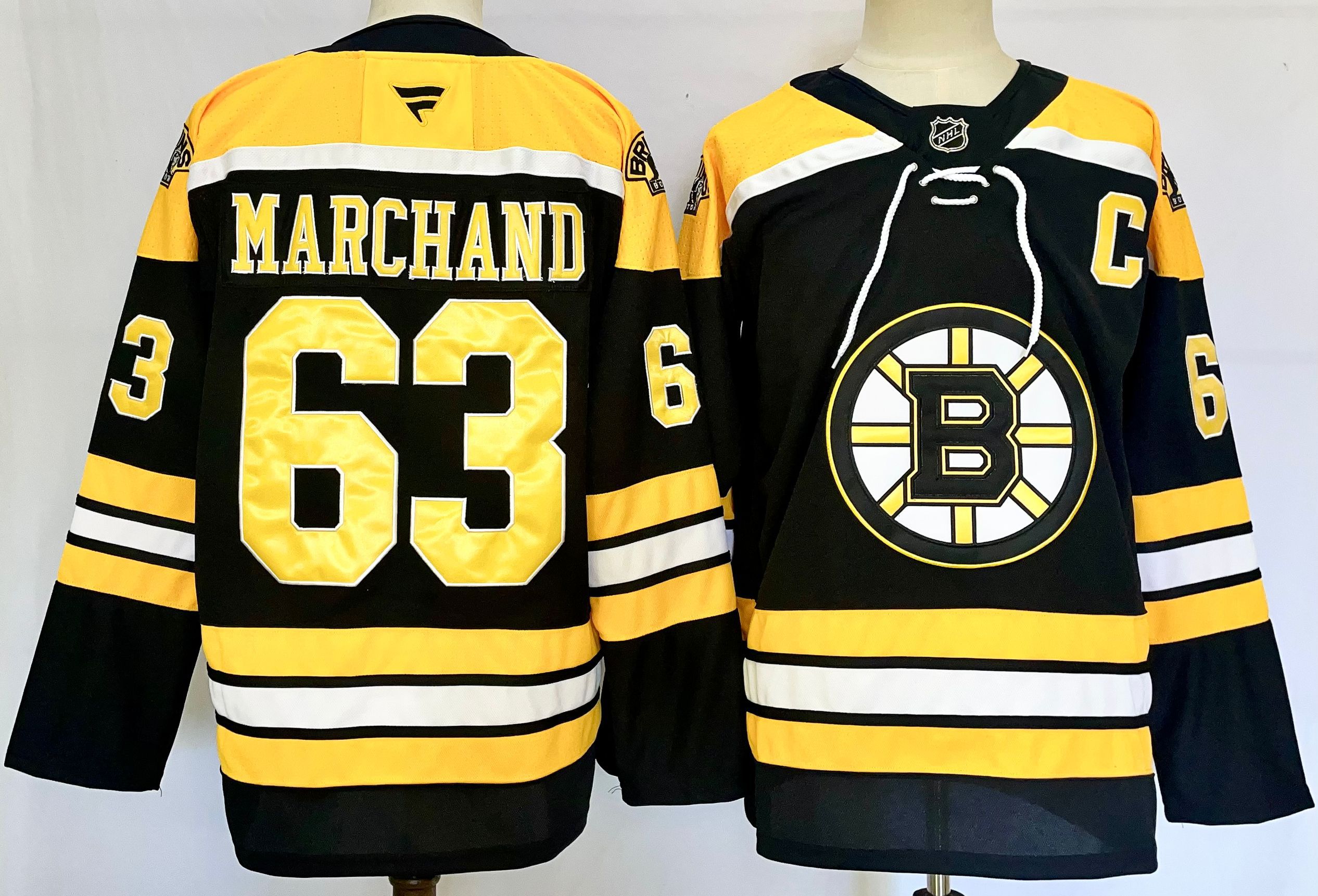 Men Boston Bruins #63 Marchand Black 2025 Home Premier Player NHL Jersey style 1->boston bruins->NHL Jersey